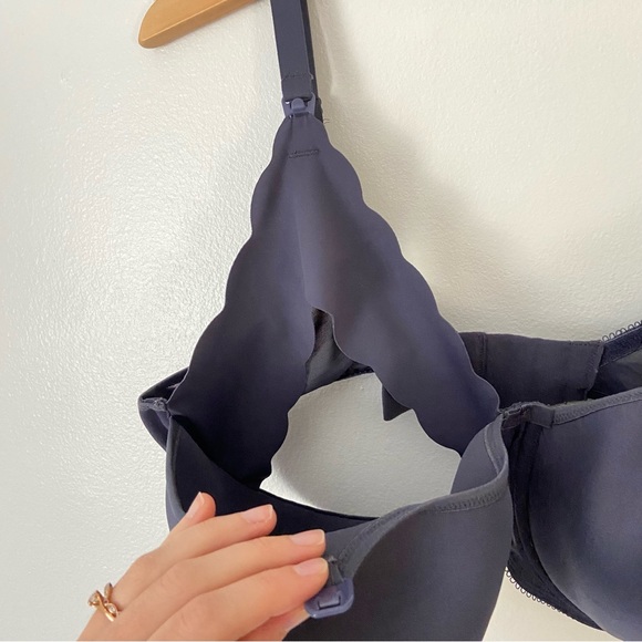 SOLD Freya underwire pure sculpt molded nursing bra US 40I / UK 40G gray unlined - Picture 6 of 9